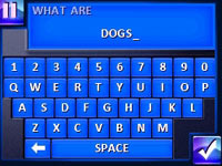 Inputing response via touchscreen in Jeopardy! for DS